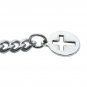 Albert Chain Silver Color Pocket Watch Chain CROSS Fob Swivel Clasp T Bar AC185