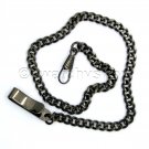 Black Pocket Watch Chain for Men Albert Chain Fob Chain with Belt Clip F14 Black Pocket Watch Chain for Men Albert Chain Fob Chain with Belt Clip F14