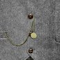 Albert Chain Bronze Pocket Watch Chain French Coin Design Fob Swivel Clasp AC207