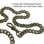 Albert Chain Bronze Pocket Watch Chain French Coin Design Fob Swivel Clasp AC207