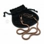 Pocket Watch Chain Red Copper Color Snake Chain New for Men with Belt Clip FC27