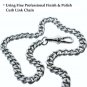 Albert Chain Silver Pocket Watch Chain Coin Design Fob T Bar Swivel Clasp AC72
