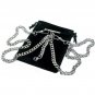Silver Color Double Albert Chain Pocket Watch Chain Men T Bar Swivel Clasps AC20