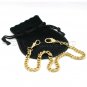 Gold Color Pocket Watch Chain for Men Albert Chain Fob Chain with Swivel Clasp
