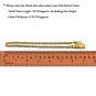Gold Color Pocket Watch Chain Rope Chain for Men Albert Chain with Belt Clip 61