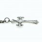 Albert Chain Silver Pocket Watch Chain for Men Religious Cross Fob T Bar ACT114