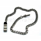 Black Pocket Watch Chain for Men Albert Chain with Swivel Clasp FC35 Black Pocket Watch Chain for Men Albert Chain with Swivel Clasp FC35