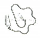 Pocket Watch Chain Silver Color Snake Chain New for Men with Belt Clip FC30 Pocket Watch Chain Silver Color Snake Chain New for Men with Belt Clip FC30