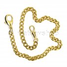 Gold Color Pocket Watch Chain Albert Chain for Men Lobster Clasp Swivel Clip F04 Gold Color Pocket Watch Chain Albert Chain for Men Lobster Clasp Swivel Clip F04