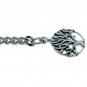 Albert Chain Silver Pocket Watch Chain for Men with Life Tree Fob T Bar ACT12