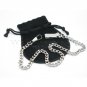Silver Color Pocket Watch Chain for Men Albert Chain Fob Chain with Belt Clip 54