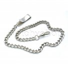 Silver Color Pocket Watch Chain for Men Albert Chain Swivel Clasp Belt Clip FC55 Silver Color Pocket Watch Chain for Men Albert Chain Swivel Clasp Belt Clip FC55