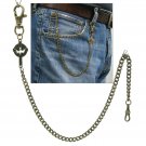 Pocket Watch Chain Bronze Albert Chain Dove Cross Design Fob Swivel Clasp F176 Pocket Watch Chain Bronze Albert Chain Dove Cross Design Fob Swivel Clasp F176