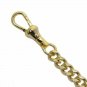 Albert Chain Gold Color Pocket Watch Chain St. Benedict Medal Fob Swivel Clasp