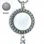 Pocket Watch Chain Silver Albert Chain Men Mother of Pearl Fob Swivel Clasp 168