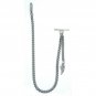 Albert Chain Silver Pocket Watch Chain for Men with Angel Wing Fob T Bar AC59