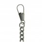 Albert Chain Silver Pocket Watch Chain BIG Cross Fob for Vest & Jean T Bar ACT77