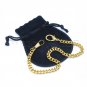 Gold Color Pocket Watch Chain for Men Albert Chain Fob Chain Lobster Clasp FC45