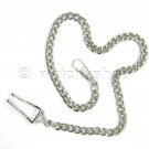 Silver Color Pocket Watch Chain for Men Albert Fob Chain with Belt Clip FC19 Silver Color Pocket Watch Chain for Men Albert Fob Chain with Belt Clip FC19