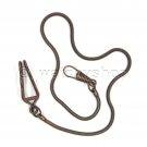 Pocket Watch Chain Gold Red Copper Color Snake Chain for Men with Belt Clip FC24 Pocket Watch Chain Gold Red Copper Color Snake Chain for Men with Belt Clip FC24