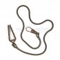 Pocket Watch Chain Gold Red Copper Color Snake Chain for Men with Belt Clip FC24