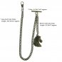 Albert Chain Bronze Color Pocket Watch Chain for Men with Horse Fob T Bar AC142