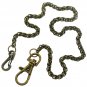 Pocket Watch Chain Albert Chain Bronze Spiga Wheat Chain Swivel Lobster Clasp 81