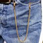 Pocket Watch Chain Albert Chain Gold Spiga Wheat Chain Swivel Lobster Clasp FC78