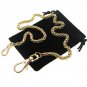 Pocket Watch Chain Albert Chain Gold Spiga Wheat Chain Swivel Lobster Clasp FC78