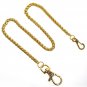 Pocket Watch Chain Albert Chain Gold Spiga Wheat Chain Swivel Lobster Clasp FC78