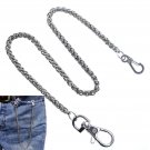Pocket Watch Chain Albert Chain Silver Spiga Wheat Chain Swivel Lobster Clasp 79