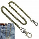 Pocket Watch Chain Albert Chain Bronze Rope Chain with Swivel Lobster Clasp FC77 Pocket Watch Chain Albert Chain Bronze Rope Chain with Swivel Lobster Clasp FC77