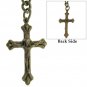 Albert Chain Bronze Pocket Watch Chain for Men Vintage Cross Fob T Bar AC144
