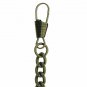 Albert Chain Bronze Pocket Watch Chain for Men Vintage Cross Fob T Bar AC144