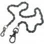 Pocket Watch Chain Albert Chain Gunmetal Black Rope Chain Swivel Lobster Clasp