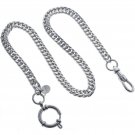 Stainless Steel Pocket Watch Chain Albert Chain Cuban Chain Swivel Clasp FCS78