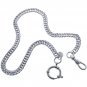 Stainless Steel Pocket Watch Chain Albert Chain Cuban Chain Swivel Clasp FCS78