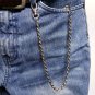 Pocket Watch Chain Albert Chain Silver Tone Rope Chain Swivel Lobster Clasp FC74
