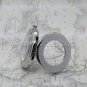Pocket Watch Mechanical Silver Color Tourbillon Design Small Second Fob Chain