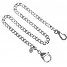 Stainless Steel Pocket Watch Chain Albert Chain Curb Link Chain Lobster Clasp 92 Stainless Steel Pocket Watch Chain Albert Chain Curb Link Chain Lobster Clasp 92