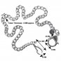 Stainless Steel Pocket Watch Chain Albert Chain Curb Link Chain Lobster Clasp 92
