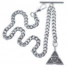 Albert Chain Silver Pocket Watch Chain for Men Trinity Celtic Knot Fob T Bar 191 Albert Chain Silver Pocket Watch Chain for Men Trinity Celtic Knot Fob T Bar 191