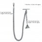 Albert Chain Silver Pocket Watch Chain for Men Trinity Celtic Knot Fob T Bar 191