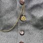 Albert Chain Bronze Pocket Watch Chain Men Celtic Knot Fob T Bar Swivel Clasp 08