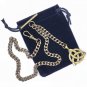 Albert Chain Bronze Pocket Watch Chain Men Celtic Knot Fob T Bar Swivel Clasp 08