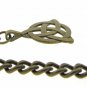 Albert Chain Bronze Pocket Watch Chain Men Celtic Knot Fob T Bar Swivel Clasp 08