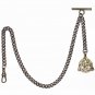 Albert Chain Bronze Pocket Watch Chain Men Celtic Knot Fob T Bar Swivel Clasp 08