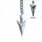 Albert Chain Silver Color Pocket Watch Chain for Men Spearhead Fob T Bar AC71N