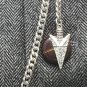Albert Chain Silver Color Pocket Watch Chain for Men Spearhead Fob T Bar AC71N