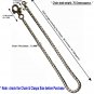 Pocket Watch Chain Albert Chain Wallet Jean Biker Chain with Dragon Swivel Clasp